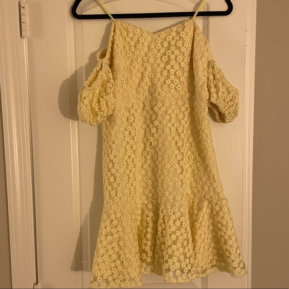 Yellow Aqua Mini Dress